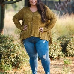 Boutique Simplified Butterscotch Afternoons Brushed Waffle Knit New Arrivals