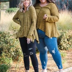 Boutique Simplified Butterscotch Afternoons Brushed Waffle Knit New Arrivals