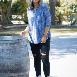 Boutique Simplified New Arrivals Stormy Skies 3/4 Sleeve Gabby