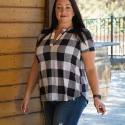 Boutique Simplified New Arrivals Blessed & Dressed In Ivory Plaid