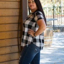 Boutique Simplified New Arrivals Blessed & Dressed In Ivory Plaid