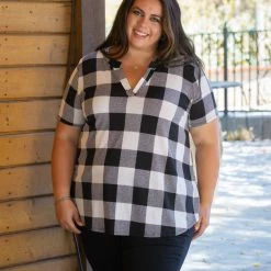 Boutique Simplified New Arrivals Blessed & Dressed In Ivory Plaid