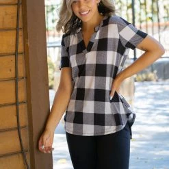 Boutique Simplified New Arrivals Blessed & Dressed In Ivory Plaid