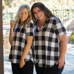 Boutique Simplified New Arrivals Blessed & Dressed In Ivory Plaid