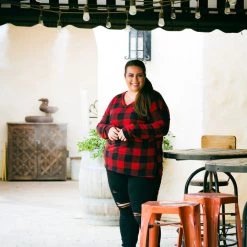 Boutique Simplified New Arrivals Mad About Plaid Pullover - Red