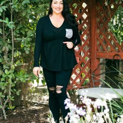 Boutique Simplified Huntress Waffle Knit Babydoll New Arrivals