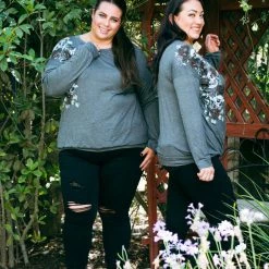 Boutique Simplified Sacred Rose Pullover