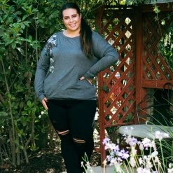 Boutique Simplified Sacred Rose Pullover