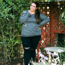 Boutique Simplified Sacred Rose Pullover