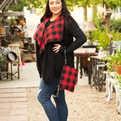 Boutique Simplified New Arrivals Plaid Forever Fleece Vest