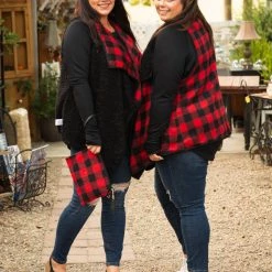 Boutique Simplified New Arrivals Plaid Forever Fleece Vest