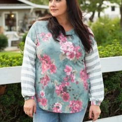 Boutique Simplified Essence Of Nature Long Sleeve Top New Arrivals