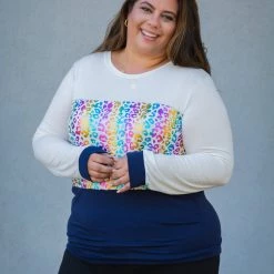 Boutique Simplified Shimmering Cheetah Long Sleeve New Arrivals