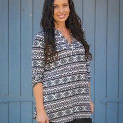 Boutique Simplified New Arrivals X Marks The Spot 3/4 Sleeve Top