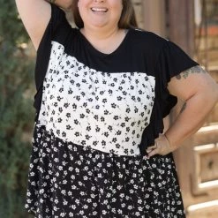 Boutique Simplified Obsessive Devotion Ruffled Short Sleeve