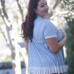 Boutique Simplified Denim Dreams Peplum New Arrivals