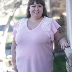 Boutique Simplified New Arrivals Vision Of Love Blush Flutter Sleeve