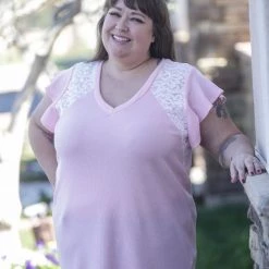 Boutique Simplified New Arrivals Vision Of Love Blush Flutter Sleeve