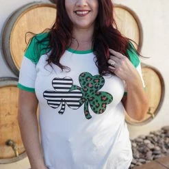 Boutique Simplified Lucky Leopard Raglan