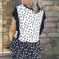 Boutique Simplified Obsessive Devotion Ruffled Short Sleeve