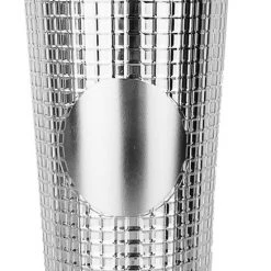 Iris & Rainbow Boutique New Arrivals #L660 Grid Tumbler (SILVER)