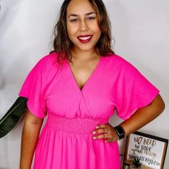 Iris & Rainbow Boutique #N342 Pretty In Pink Dress New Arrivals