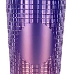 Iris & Rainbow Boutique #L658 Grid Tumbler (Purple Ombre)