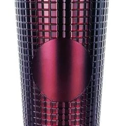 Iris & Rainbow Boutique #L659 Grid Tumbler (Black Cherry) New Arrivals