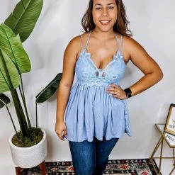 Iris & Rainbow Boutique #N361 Crochet Lace Cami (Regular) New Arrivals