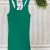 Iris & Rainbow Boutique #M359 Ribbed Racerback Tank (Green) New Arrivals