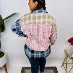 Iris & Rainbow Boutique #N252 Spring Patch Work Top New Arrivals