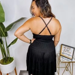 Iris & Rainbow Boutique #N158 All I Wanna Wear Dress (Black)