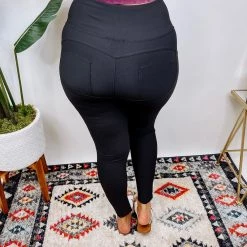 Iris & Rainbow Boutique New Arrivals #N356 Back To Black Pants