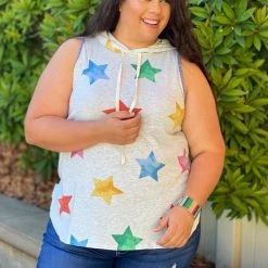 Boutique Simplified New Arrivals Twinkle In Your Eye Tank Hoodie