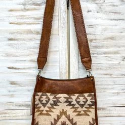 Iris & Rainbow Boutique #M1977AZT(NRS) Chloe Aztec Crossbody With Guitar Strap