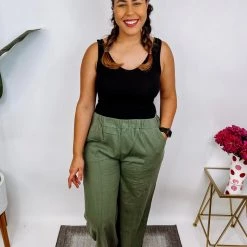 Iris & Rainbow Boutique #N256 Ultimate Linen Baggy Pants New Arrivals