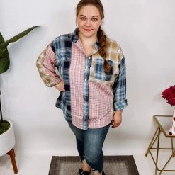 Iris & Rainbow Boutique #N252 Spring Patch Work Top New Arrivals