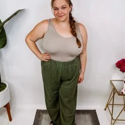 Iris & Rainbow Boutique #N256 Ultimate Linen Baggy Pants New Arrivals