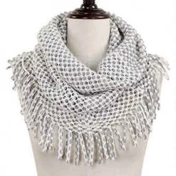 Iris & Rainbow Boutique New Arrivals #E57 Two-Tone Scarf With Fringe 9 Iris & Rainbow Boutique New Arrivals #E57 Two-Tone Scarf With Fringe