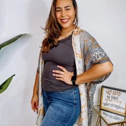 Iris & Rainbow Boutique New Arrivals #M938 Luna Kimono