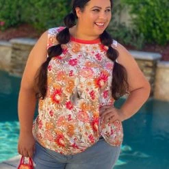 Boutique Simplified New Arrivals Essential Coral Burst Twist Top 11 Boutique Simplified New Arrivals Essential Coral Burst Twist Top