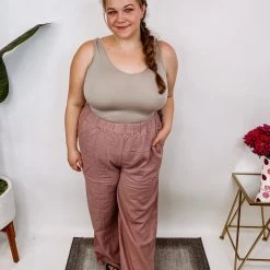 Iris & Rainbow Boutique #N256 Ultimate Linen Baggy Pants New Arrivals