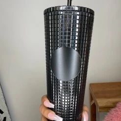 Iris & Rainbow Boutique #L656 Grid Tumbler (Onyx)