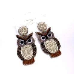 Iris & Rainbow Boutique New Arrivals #X805 Owl Monday Night Earrings