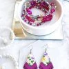 Iris & Rainbow Boutique Mini Neon Purple Floral Fringe New Arrivals