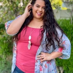 Boutique Simplified Smokey Floral Kimono Cardigan New Arrivals