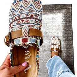 Iris & Rainbow Boutique #N207 Hebe Aztec Shoes New Arrivals