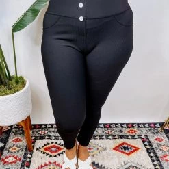 Iris & Rainbow Boutique New Arrivals #N356 Back To Black Pants