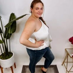 Iris & Rainbow Boutique #M979 Oh My! Unblance Top New Arrivals