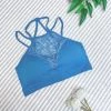 Iris & Rainbow Boutique New Arrivals #608 High Neck Lace Bralette (Titanium)